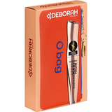 DEBORAH CONFEZIONE ASTUCCIO GOMMATO SIZE 16x18 ARANCIO/BLU + MASCARA 24ORE INSTANT MAXI VOLUME