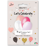 IDEA PARTY LETS CELEBRATE 12 PALLONCINI ROSA