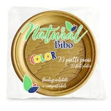 BIBO NATURAL 20 PIATTI PIANI 21,5 DM BIODEGRADABILI COMPOSTABILI COLORE ORO
