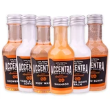 ACCENTRA MEN'S COLLECTION CONFEZIONE 6 PEZZI; BAGNOSCHIUMA 50 ML, LOZIONE MANI E CORPO 50 ML, SCRUB MANI 50 ML, GEL DOCCIA 50 ML, BALSAMO DOPOBARBA 50 ML, SHAMPOO 50 ML. PROFUMAZIONE AMBERWOOD
