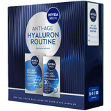 NIVEA MEN COFANETTO ANTI AGE HYALURON ROUTINE VISO; AFTER SHAVE BALM ANTI AGE 100 ML + CREME HYDRATING SPF30  50 ML