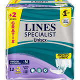 LINES SPECIALIST PANNOLONI A MUTANDINA TAGLIA M GIROVITA 70-110 CM 12+2 PEZZI - DISPOSITIVO MEDICO CE CLASSE 1