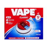 VAPE MAT INSETTICIDA DIFFUSORE FILO + 10 PIASTRINE VAPE MAT INSETTICIDA DIFFUSORE FILO + 10 PIASTRINE