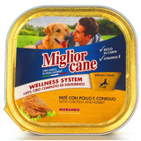 MIGLIOR CANE PATE' CONIGLIOePOLLO VASCHETTA 300 GRAMMI 