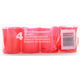 LUMINO VOTIVO SER 10B ROSSO 4 PZ. LUMINI (durata 23 ore)