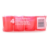 LUMINO VOTIVO SER 10B ROSSO 4 PZ. LUMINI (durata 23 ore)