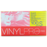 GLOVES VINYL PRO GUANTI MONOUSO CON POLVERE 100 PEZZI TAGLIA S