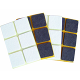 CASAMIA FELTRINO MILLIMETRI 33x33 PEZZI 12 (COLORI ASSORTITI MARRONI E BIANCHI)