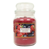 PETALI CANDELA PROFUMATA AI FRUTTI DI BOSCO IN ZUCCHERIERA GRANDE DI VETRO 550 GRAMMI ARDENZA 100 ORE