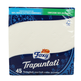 FOXY TRAPUNTATI 45 TOVAGLIOLI 40x38,5  2 VELI DECORATI