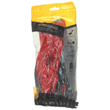 TECHNO SAFE GUANTI DA LAVORO PALMO IN LATTICE POLSINO ELASTICIZZATO TAGLIA 8 COLORE ROSSO/NERO