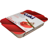 CUKI VASCHETTA IN CARTONCINO CON COPERCHIO 4 PORZIONI 2 PEZZI PER MICROONDE
