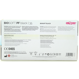 GLOVELY BIOSOFT BLACK 100 GUANTI MONOUSO IN NITRILE SENZA POLVERE COLORE NERO TAGLIA M 7-7,5