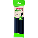 SAMURAI BIO NATURE 40 CANNUCCE NERE DRITTE 21 cm x 6 mm BIODEGRADABILE COMPOSTABLE IN PLA 