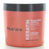 VITALCARE KERATIN OIL MASCHERA CAPELLI RINFORZANTE CAPELLI FRAGILI E STRESSATI 500 ML