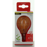 NOVALINE LAMPADINA LED FILAMENTO SFERA 4W=40W E14 RISPARMIO ENERGETICO 89%