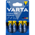 VARTA AA STILO LONGLIFE POWER ALKALINE BLISTER 4 PEZZI 