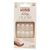 KISS ACRYLIC NUDE FRENCH CASHMERE KIT 28 UNGHIE ARTIFICIALI MEDIE - PUNTA SQUADRATA + COLLA 2 gr 