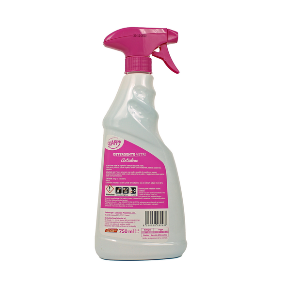 SOAPPY DETERGENTE VETRI ANTIALONE IGIENIZZANTE MULTIUSO TRIGGER 750 ML