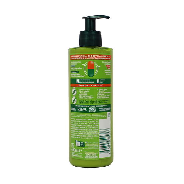 FRUCTIS FORTI & BRILLANTI 10-IN-1 TRATTAMENTO SENZA RISCIACQUO 400 ML