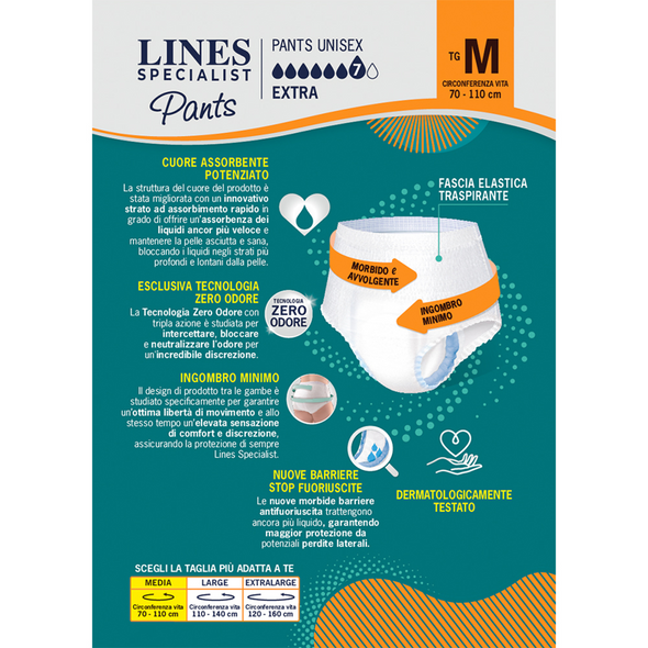LINES SPECIALIST PANTS UNISEX EXTRA 7 PZ TAGLIA M
