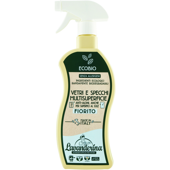 LAVANDERINA ECOBIO VETRI e SPECCHI MULTISUPERFICIE TRIGGER 650 ML