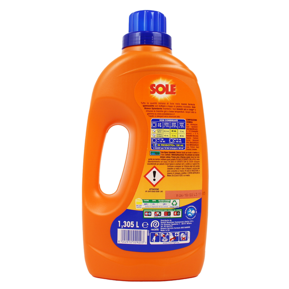 SOLE DETERSIVO LIQUIDO BUCATO LAVATRICE BIANCO SPLENDENTE 29 LAVAGGI LT 1,305