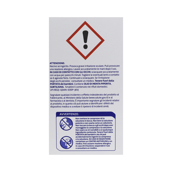 POLIDENT COMPRESSE EFFERVESCENTI PER PROTESI ESSENZA DI MENTA 108 PZ   