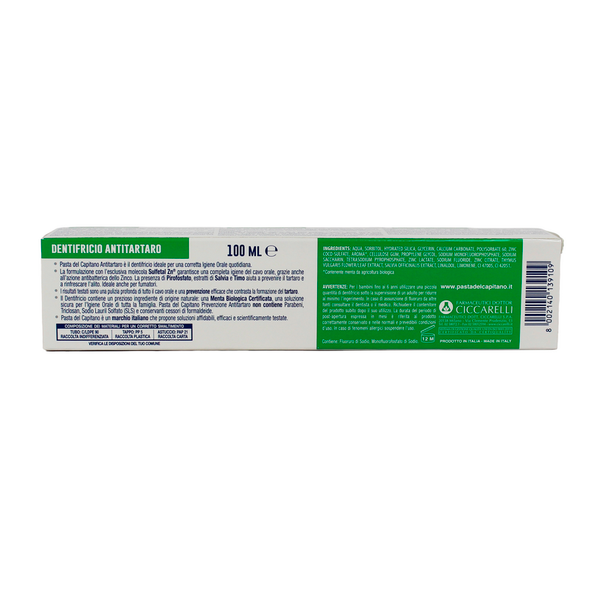 PASTA DEL CAPITANO DENTIFRICIO ANTITARTARO 100 ML