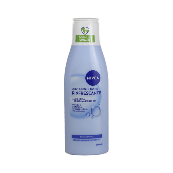 NIVEA LATTE DETERGENTE + TONICO 2 IN 1 RINFRESCANTE 200 ML