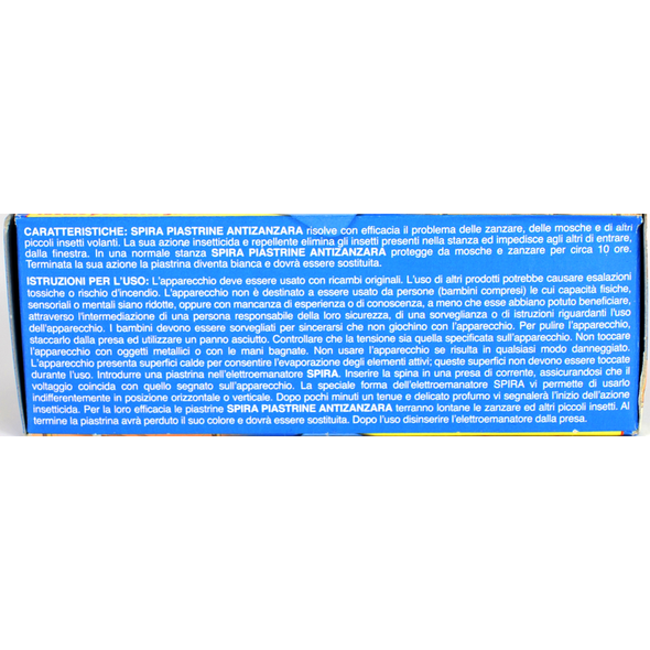SPIRA INSETTICIDA PIASTRINE ANTIZANZARA PER ELETTROEMANATORE 30 PZ