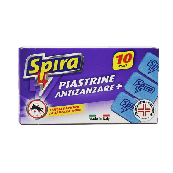SPIRA PIASTRINE ANTI-ZANZARA PER ELETTROEMANATORE 10 PZ