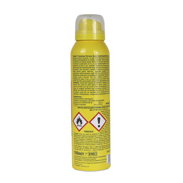 ORPHEA REPELLENTE ANTIPUNTURA SPRAY SAFARI VEGETALE 100 ML