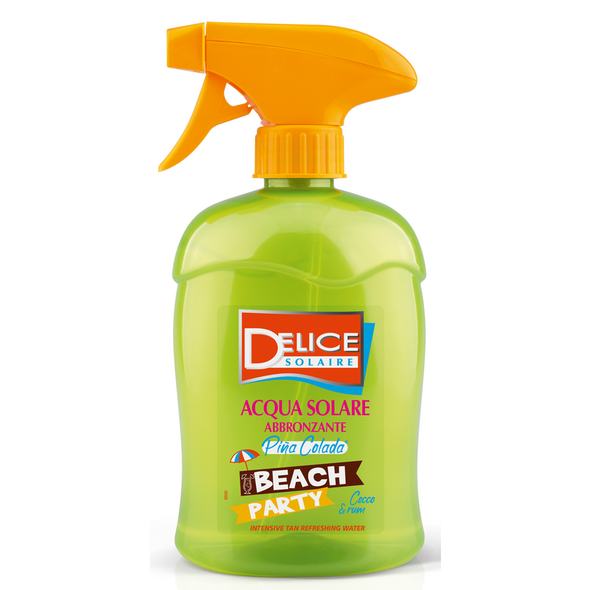 DELICE SOLAIRE ACQUA ABBRONZANTE BEACH PARTY PINA COLADA COCCO & RUM 500 ML