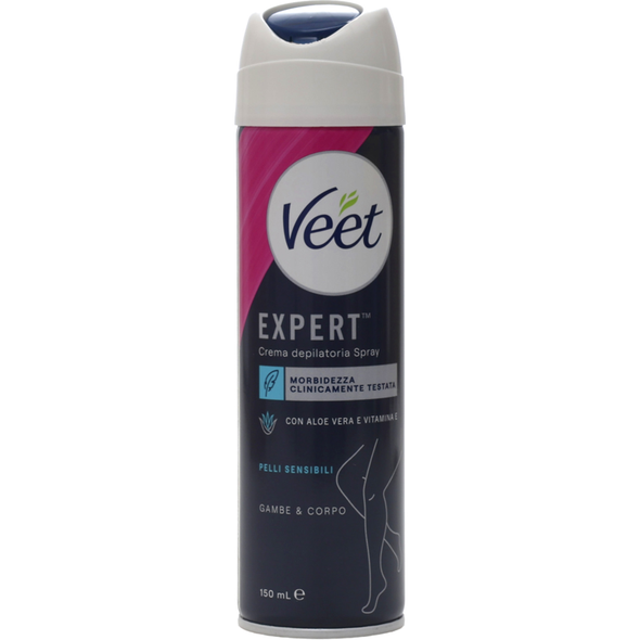 VEET CREMA DEPILATORIA SPRAY EXPERT PELLI SENSIBILI 150 ML