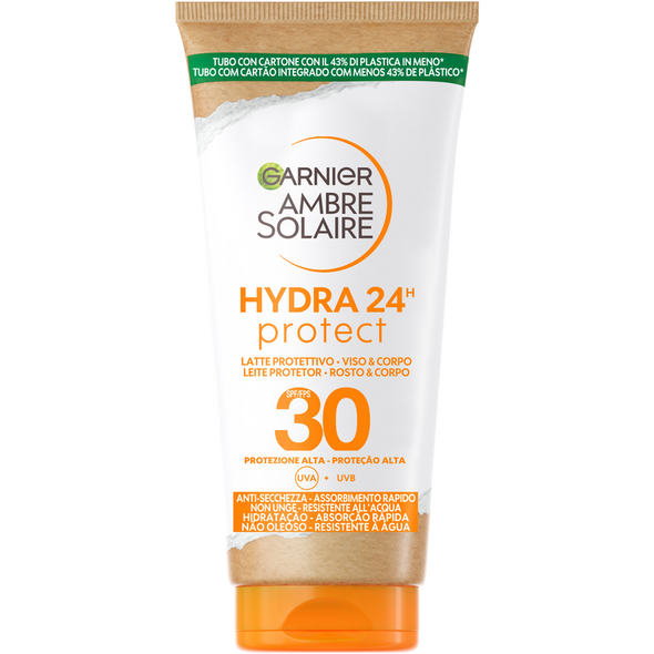 AMBRE SOLAIRE HYDRA 24H PROTECT LATTE VISO & CORPO SPF30 TUBO 50 ML