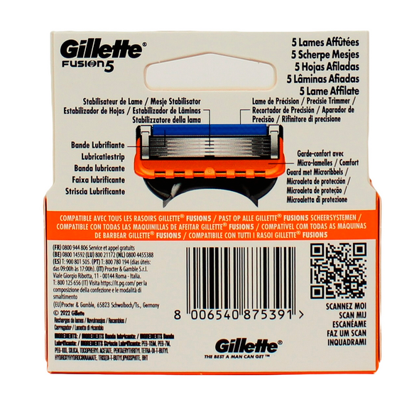 GILLETTE FUSION 5 RICARICA 4 PEZZI