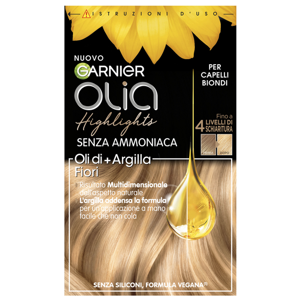 OLIA HIGHLIGHTS KIT SCHIARITURA PER CAPELLI BIONDI SENZA AMMONIACA 