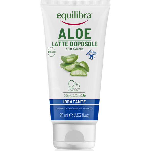 EQUILIBRA ALOE SOLARE LATTE DOPOSOLE IDRATANTE TUBO 75 ML