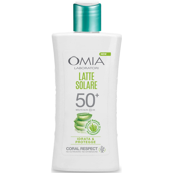 OMIA SOLARE ALOE DEL SALENTO LATTE SPF50+ IDRATA E PROTEGGE CORAL RESPECT 200 ML 