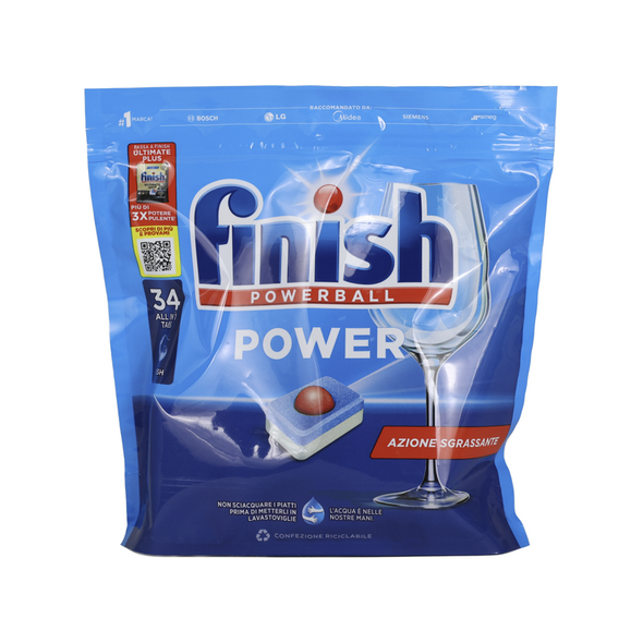 FINISH PASTIGLIE PER LAVASTOVIGLIE POWER ALLin1 34 TABS REGULAR