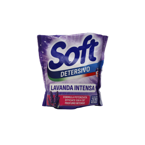 SOFT PIU DETERSIVO BUCATO LAVATRICE IN POLVERE LAVANDA  RICARICA 22 LAVAGGI 