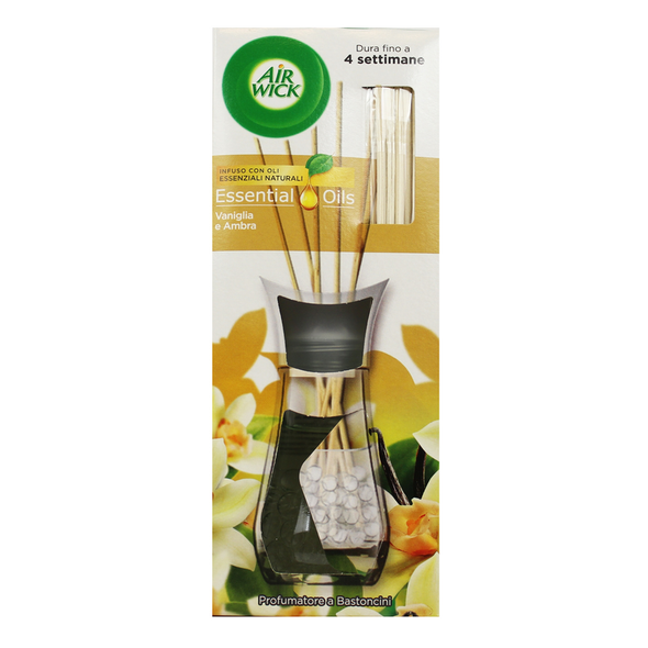 AIRWICK PROFUMATORE A BASTONCINI VANIGLIA E AMBRA 25 ML