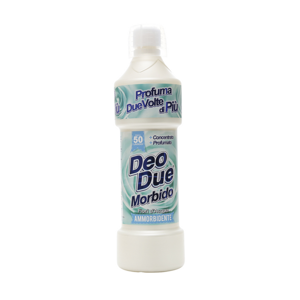 DEO DUE AMMORBIDENTE MORBIDO FIORI D'ACQUA 1 LITRO PROFUMA BIANCHERIA FINO A 50 LAVAGGI