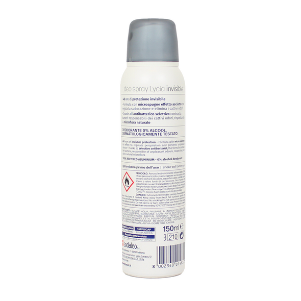 LYCIA ANTIODORANTE DEODORANTE SPRAY INVISIBLE 150 ML