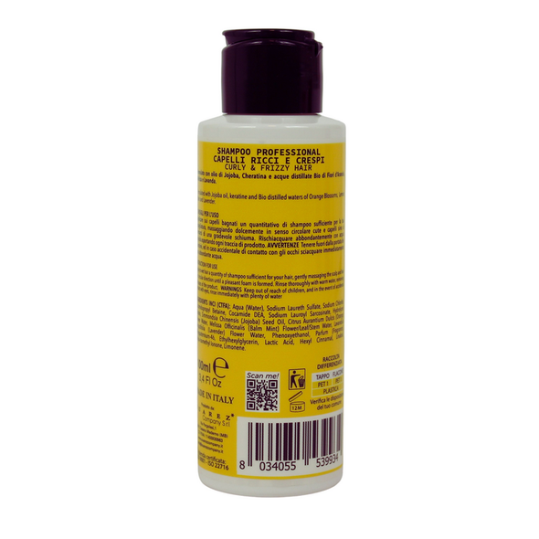 NANI' PROFESSIONAL SHAMPOO CAPELLI RICCI e CRESPI CON OLIO DI JOJOBA 100 ML 