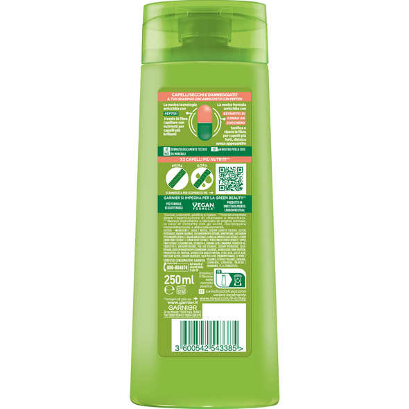 FRUCTIS SHAMPOO NUTRIENTE 2in1 CAPELLI SECCHI E DANNEGGIATI 250 ML.