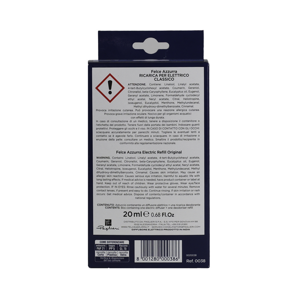 FELCE AZZURRA ARIA DI CASA DIFFUSORE ELETTRICO + RICARICA CLASSICO 20 ML