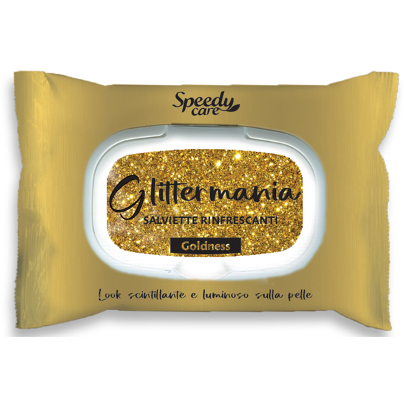 SPEEDY CARE 15 SALVIETTE GLITTER MANIA GOLDNESS RINFRESCANTI