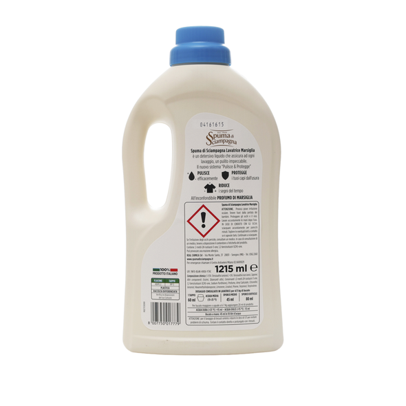 SPUMA DI SCIAMPAGNA DETERSIVO BUCATO LAVATRICE MARSIGLIA 27 LAVAGGI 1215 ML